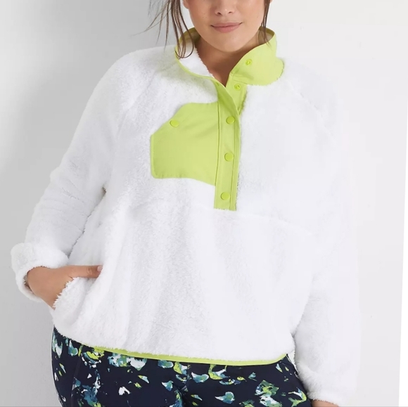 Lane Bryant Sweaters - NWT LANE BRYANT SNAP-UP SHERA PULLOVER $99